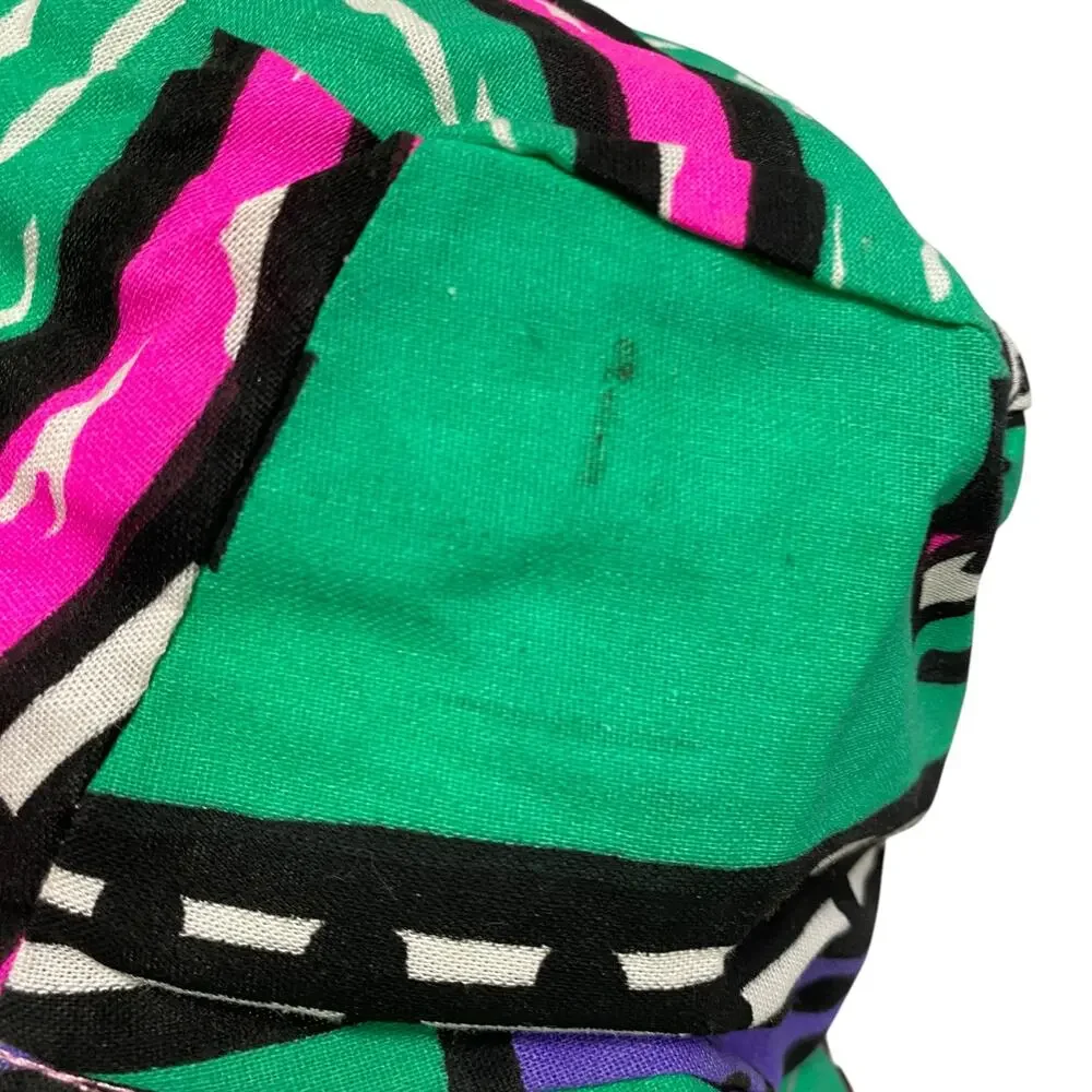 Vintage Colorful Bali Abstract Print Adult Bucket Hat - Picture 4 of 7